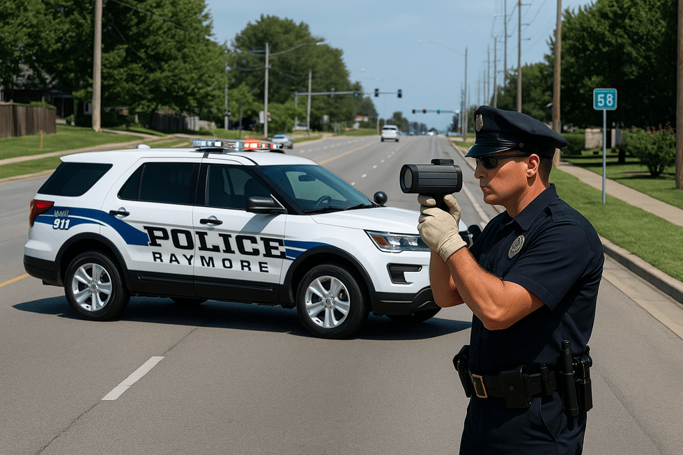 Cop Running Radar